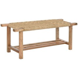 DKD Home Decor Descalzadora Balines de Madera de Mango y Cuerda Natural. Banqueta Colección Bali1 127 x 41 x 47 cm (Ancho x Fondo x Alto) Precio: 143.99. SKU: B1DDQZB8NC