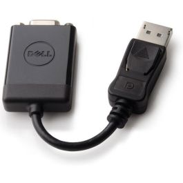 Dell Adaptador DisplayPort a VGA para Conectar Portátil, PC a Monitor, Proyector o HDTV con Resolución 1920x1200, Negro