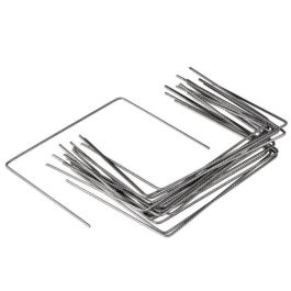 Nature Grapas Metálicas para Fijación al Suelo de Películas y Lienzos - Juego de 20 Unidades - 4mm Diámetro, 20x25cm Altura