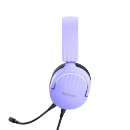 Trust GXT 490P FAYZO Auriculares Alámbricos Gaming USB Sonido Envolvente 7.1 Micrófono RGB Negro/Púrpura