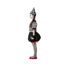 Disfraz Arlequín Halloween Vestido Con Gorro Rojo Niña 7-9 Años Disfraz Arlequín Halloween Vestido Con Gorro Rojo Niña 7-9 Años