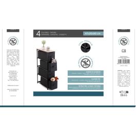 Inde Cajonera TNT/Madera 4 Cajones Confortime 47x20x90 cm