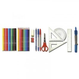 Alpino Plumier Doble Colors Material Incluido Escolar 32 Piezas Plastic Free