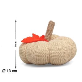 Calabaza Decorativa De Tela Beige Con Hoja Roja 13x9 cm Para Escaparates Y Mesas Precio: 3.1218. SKU: B1C3AH4S3C