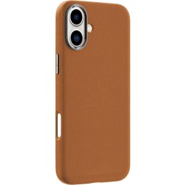 eSTUFF Funda magnética INFINITE VENICE para iPhone 16 de Cuero Reciclado - Marrón