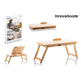 Mesa Plegable Auxiliar de Bambú Lapwood InnovaGoods Mesa Plegable Auxiliar de Bambú Lapwood InnovaGoods
