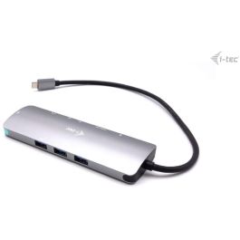 I-TEC NANO LAN DOCK + P/S 100W - Estación Docking USB-C Metal 4K HDMI LAN PD 100W Gris con Cargador Universal