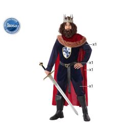 Disfraz Rey Medieval Azul Hombre Adulto XS-S Disfraz Rey Medieval Azul Hombre Adulto XS-S