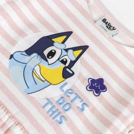 Cerdá Vestido de Niña Single Jersey Bluey Talla 3 Años - Color Rosa