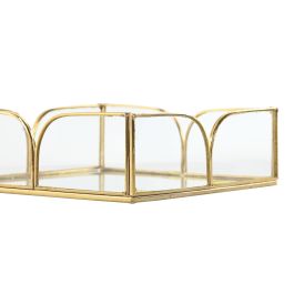 Joyero Glam DKD Home Decor Dorado 16 x 5.3 x 16 cm Joyero Glam DKD Home Decor Dorado 16 x 5.3 x 16 cm