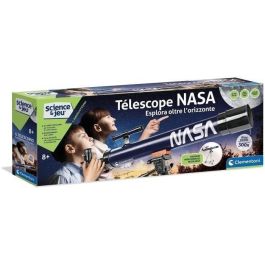 Clementoni - Ciencia y juego - Telescopio de objetos NASA de 50 mm - Trípode extensible hasta 127 cm