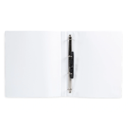 Liderpapel Carpeta Canguro 4 Anillas Mixtas A4 Plástico Color Blanco