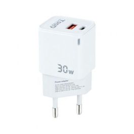 TOOQ CARGADOR DE PARED GaN USB-C/PD + USB-A/QC 30W TOOQ CARGADOR DE PARED GaN USB-C/PD + USB-A/QC 30W
