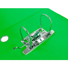 Liderpapel Archivador de Palanca A4 Filing System Forrado Lomo 80mm Verde con Caja y Compresor Metálico