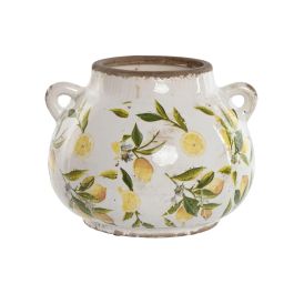 Jarron Shabby DKD Home Decor Amarillo Blanco 20 x 16 x 21 cm Precio: 18.94999997. SKU: B14TXS3LEX