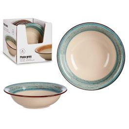 Plato Hondo Gres Cenefa 3D Azul 21Cm Vessia (24 Unidades) Precio: 56.89999953. SKU: B1ERCGNZE8