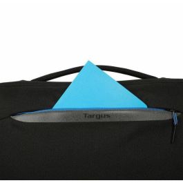 Targus Maletín Coastline EcoSmart para Portátil de 15-16", Negro, Fabricado con Plástico Reciclado del Océano y Protección SafePort