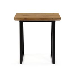 Versa Mesa de Entrada 40x75x70 cm, Madera MDF y Metal