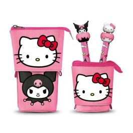 Karactermania Estuche Portatodo Vertical Hello Kitty Playful con 3 Bolígrafos Gel Borrables