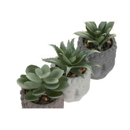 DKD Home Decor Planta Oriental 24 Unidades Marron Gris Beige Cemento Pe Buda 5.5 x 8.5 x 5.5 cm