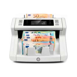 Safescan 2265 Contadora de Valor de Billetes Euro y Libras, Cuenta 1.200 Billetes/minuto, Verifica 5 Características de Seguridad