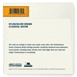 Dunlop Juego Clásica Nylon Tensión Normal Cuerdas Guitarra