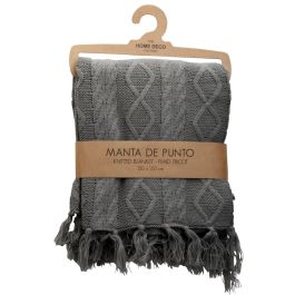 Manta De Punto Gris 150X120 Home Deco Factory Precio: 14.69000016. SKU: B17MPL3RJF