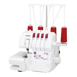 Brother M343D Overlock de 2 Agujas, Brazo Libre, Iluminación LED, Diferencial Ajustable, Roscado Simplificado y Cuchilla Retráctil