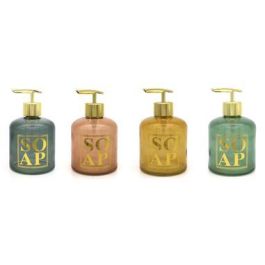 DKD Home Decor Dosificador Cristal y ABS 8 x 14 x 8 cm Ambar Verde Oscuro 350ml (12 Unidades) Precio: 19.49999942. SKU: B1EA5WAWEB