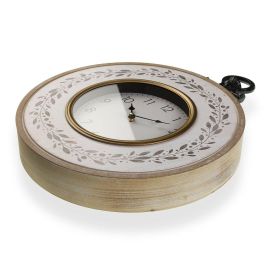 Reloj de Pared Versa Hojas Metal Madera MDF 50 x 6,5 x 40 cm Reloj de Pared Versa Hojas Metal Madera MDF 50 x 6,5 x 40 cm