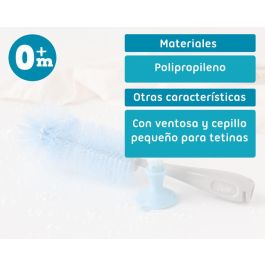 Limpiabiberones Azul Y Gris Limpiabiberones Azul Y Gris
