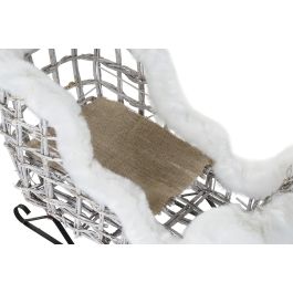 DKD Home Decor Blanco 30 x 37 x 60 cm Set de 3 Decoracion Navidad Alpina