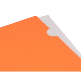 Liderpapel Carpeta Dossier Uñero Polipropileno Naranja Fluor Opaco Capacidad 20 Hojas Formato Din A4