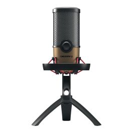 Cherry UM 9.0 PRO RGB Micrófono de Superficie para Mesa, 24 bit 192 kHz, Conexión USB, Negro y Bronce Precio: 82.49999978. SKU: B1AFEABJGX