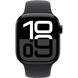 Apple Watch Series 10 GPS, 42 mm, con Caja de Aluminio en Negro Azabache y Correa Deportiva Negra Talla M/L