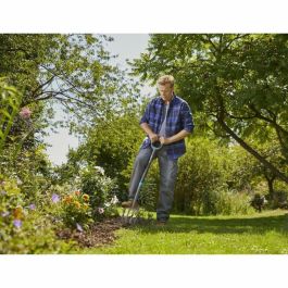Gardena Horquilla de Jardín ErgoLine para Vasos, Mango Ergonómico en D, 4 Dientes Afilados, 117 cm de Eje de Metal Macizo