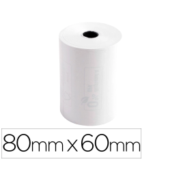 Exacompta Rollo Sumadora Térmico 80 mm x 60 mm 48 g/m² Certificado FSC Sin BPA para Balanzas Precio: 24.50000014. SKU: B196T8J877