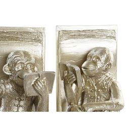 Sujetalibros Colonial DKD Home Decor Champan 12 x 17.5 x 13 cm Set de 2 Sujetalibros Colonial DKD Home Decor Champan 12 x 17.5 x 13 cm Set de 2