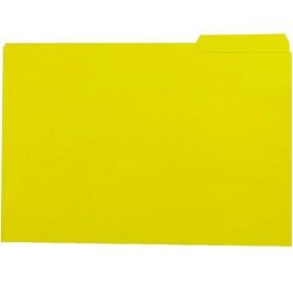 Gio Subcarpeta Con Pestaña Lateral Derecha Folio Cartulina 250 gr Amarillo Intenso -50U- Precio: 16.50000044. SKU: S8408313