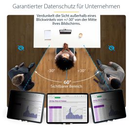 StarTech 11IP-PRIVACY-SCREEN Filtro de Privacidad Táctil 4 Vías para iPad Pro 11 Pulgadas Anti Luz Azul Antirreflejo