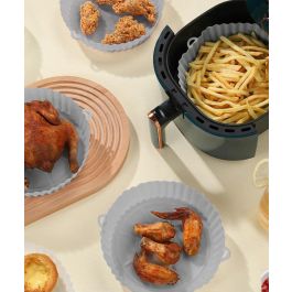 Quttin Base de Silicona para Air Fryer Roja, 22 x 22 x 5 cm (24 Unidades)
