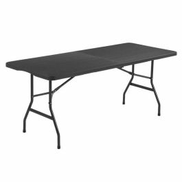 Mesa de Recepción Plegable para 8 Personas 180x74x73.5cm Negro Estructura Acero Tapa Polietileno Imitación Resina Precio: 75.68999999. SKU: B15CR4TH2M