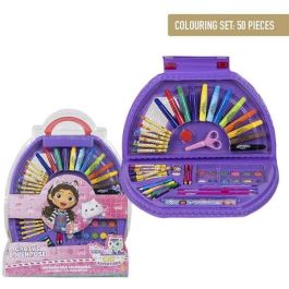Cerdá Set Papelería Coloreable 50 Piezas La Casa de Gabby Gabby's Dollhouse