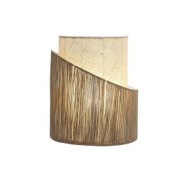 DKD Home Decor Lámpara Aplique Urban Yute y Metal Marrón Crudo de Pared 17x40x34 cm E27 1 bombilla Precio: 37.50000056. SKU: B1A5EGWFWS