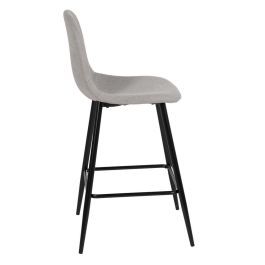 Taburete Gris Tejido-Metal Salón 46 X 48 X 96 cm