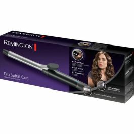 Remington CI5519 Pro Pinzas para rizos en espiral Tubo 19mm, 8 Temperaturas, 210°C, Negro