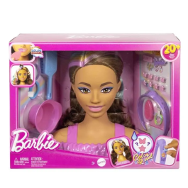 Barbie MATJFG82 Cabeza de Peinado Marrón