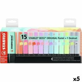 Set de Marcadores Fluorescentes Stabilo Boss Multicolor (5 Unidades)