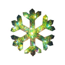 DKD Home Decor 2 x 30 x 30 cm Decoración Luminosa Navidad Fantasía Multicolor LED (6 Unidades)