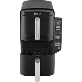 Ninja SL300EU Freidora de Doble Cuba Airfryer 7,6L con 2 cestas para 6 personas, 2470W, Negro